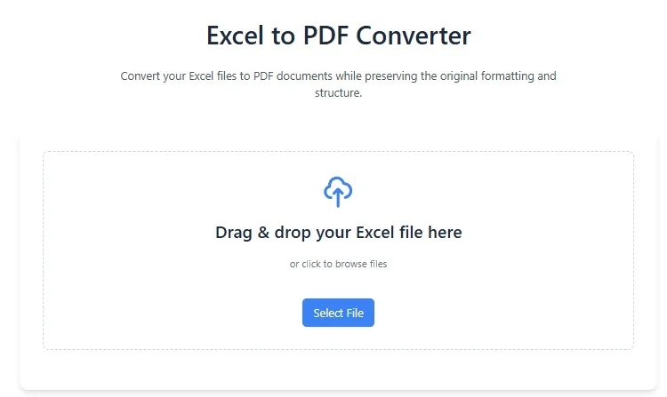Excel To PDF Converter